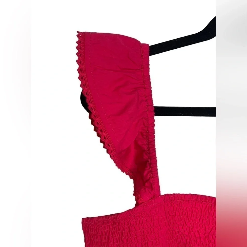 NWOT Summer Beach Roller Rabbit Pink Dove Top Smocked Tank Top Size XL - Picture 7 of 11